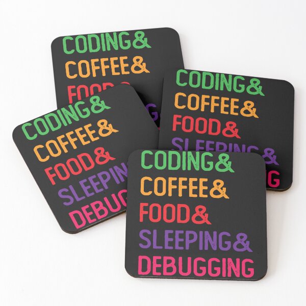 Item preview, Coding & Coffee & Food & Sleeping & Debugging designed and sold by Code  Monkeys.