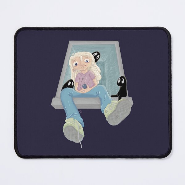 Item preview, girl sitting on a window among her anxieties designed and sold by SaraEbadi.