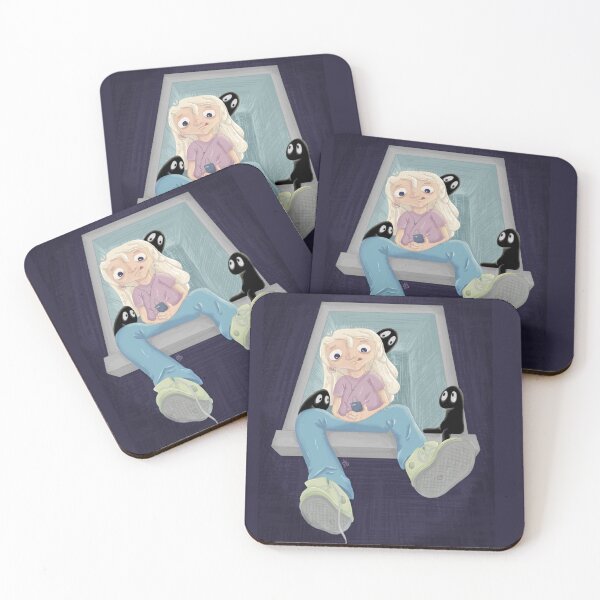 Item preview, girl sitting on a window among her anxieties designed and sold by SaraEbadi.