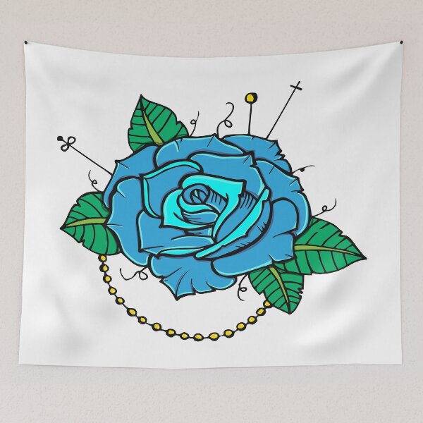 Item preview, Neo-Traditional Blue Rose designed and sold by MonJaro.