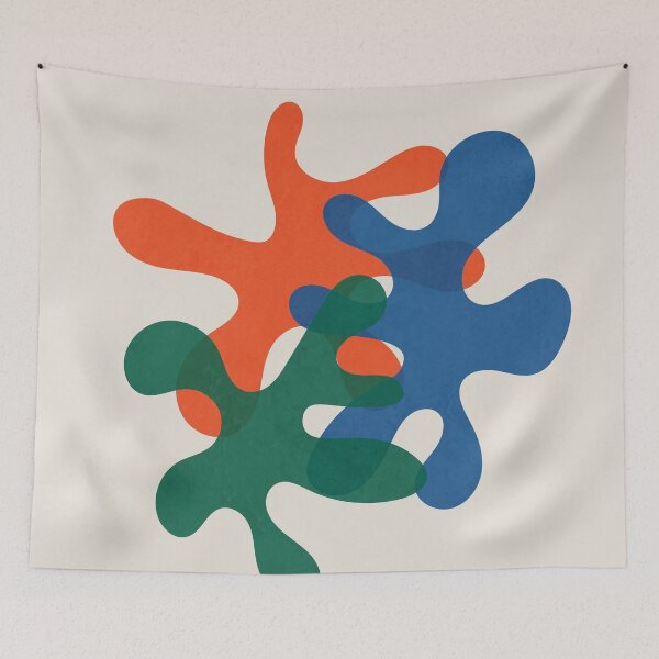 Item preview, Organic Botanical Abstract Shapes 3 designed and sold by technicolorable_art.