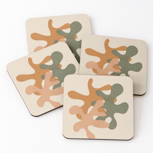 Item preview, Organic Botanical Abstract Shapes 1 designed and sold by technicolorable_art.