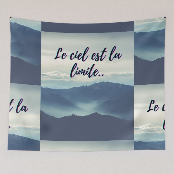Item preview, Sky is not the limit - popular french quotes theme gifts  designed and sold by RebelliousRosee.