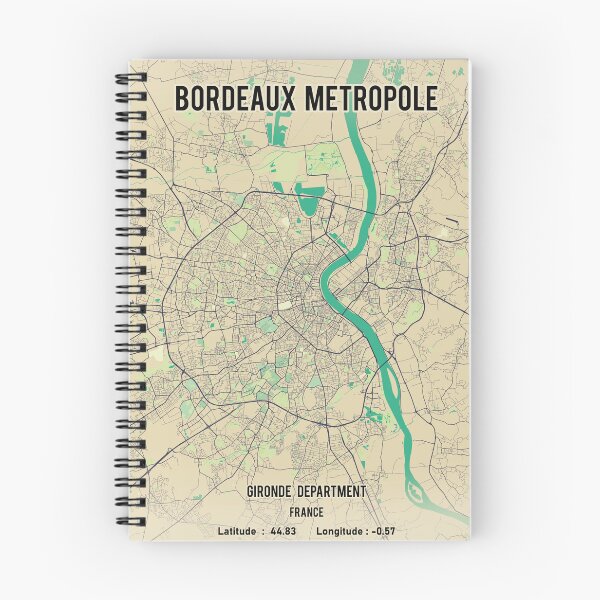 Aperçu de l'œuvre Bordeaux métropole map - map of Bordeaux créée et vendue par PostersProf1.