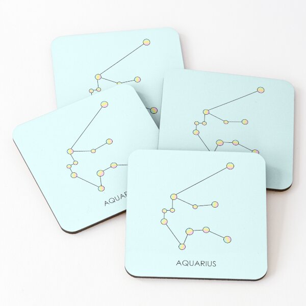 Item preview, Rainbow Aquarius Zodiac Sign - Constellation designed and sold by PancakeAndLoaf.