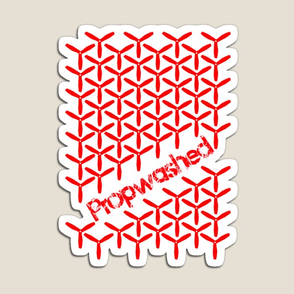 Interlocking Red Quadcopter Props Magnet