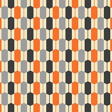 Artwork thumbnail, Retrotaidetta, Mid Century Modern Geometric Pattern by BesanoStyle