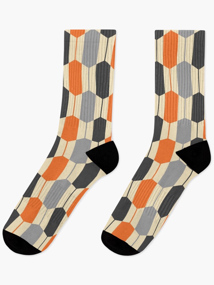Thumbnail 1 of 5, Socks, Retrotaidetta, Mid Century Modern Geometric Pattern designed and sold by BesanoStyle.