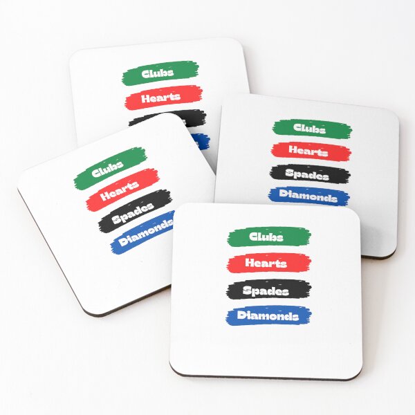 Item preview, Poker Typography - All The Suits designed and sold by ChessPoker.
