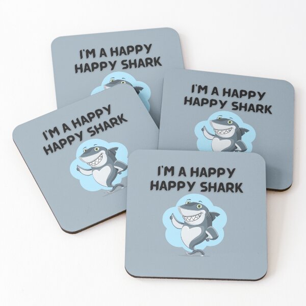 Item preview, I'm a happy happy shark designed and sold by GaflariDesign.