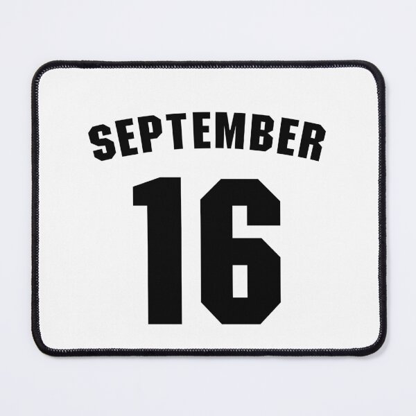 Item preview, Date of birth 16 September birthday gift sport design designed and sold by Panya-Design.