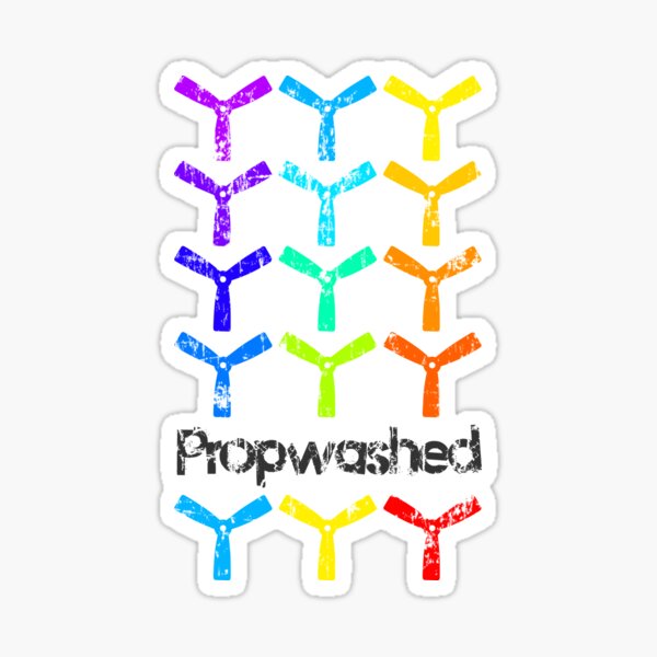Propwashed Bullnose Prop Colors Sticker