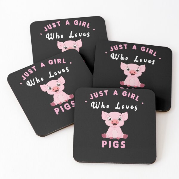 Item preview, Just A Girl Who Loves Pigs, Funny & Cute Pigs Lover Gift  designed and sold by MIAMI--STORE.