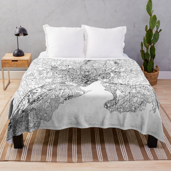 Item preview, New Haven White Map designed and sold by multiplicitymap.