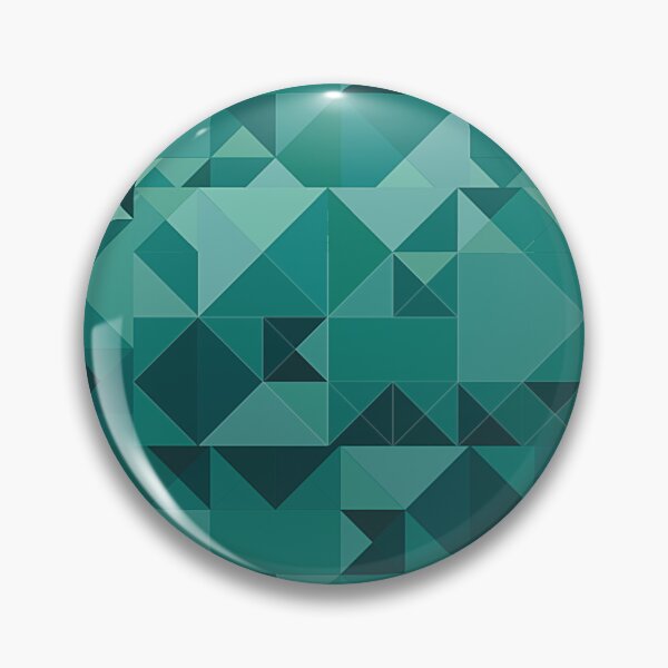 Item preview, Geometric triangles teal,cyan bright,vibrant pattern designed and sold by cutecrazytshirt.