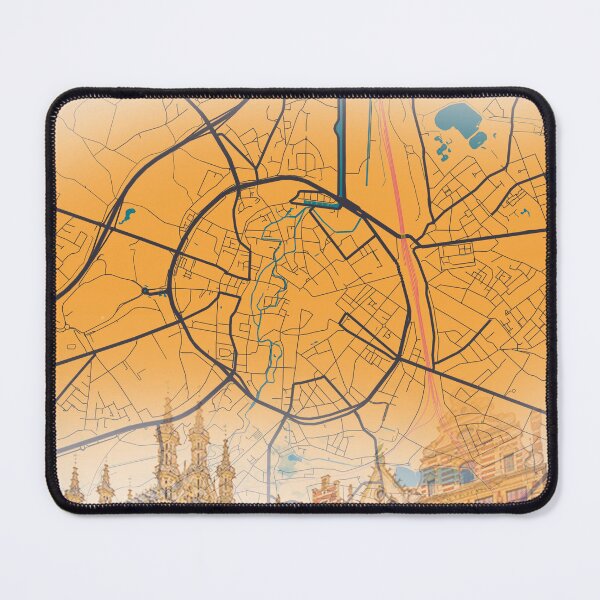 Item preview, Leuven Belgium Map designed and sold by PostersProf1.