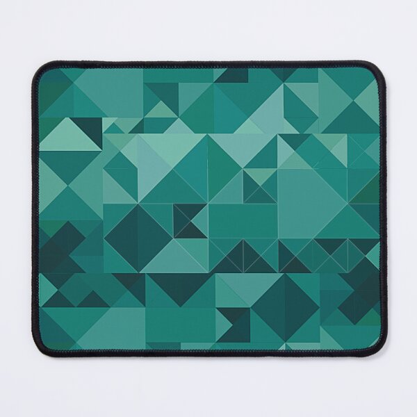 Item preview, Geometric triangles teal,cyan bright,vibrant pattern designed and sold by cutecrazytshirt.