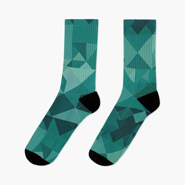 Item preview, Geometric triangles teal,cyan bright,vibrant pattern designed and sold by cutecrazytshirt.