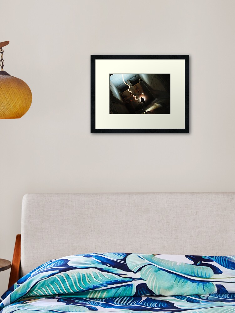 Thumbnail 2 of 7, Framed Art Print, Follow My Shadow designed and sold by DStrom.