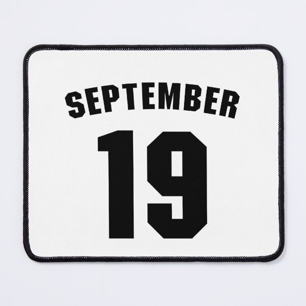 Item preview, Date of birth 19 September birthday gift sport design designed and sold by Panya-Design.
