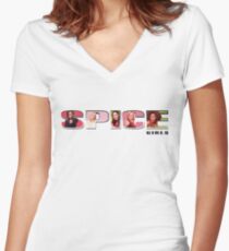Spice Girls Women's Fitted V-Neck T-Shirt