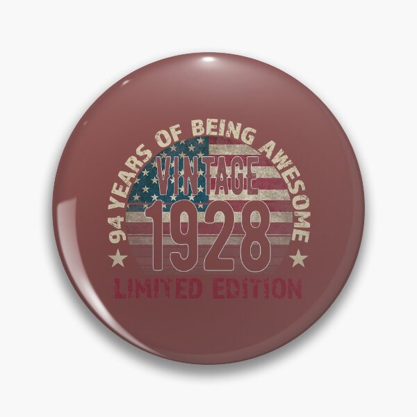 Item preview, 94th Birthday Gift men Vintage 1928 94 Years Old - USA Flag designed and sold by ThanChets.