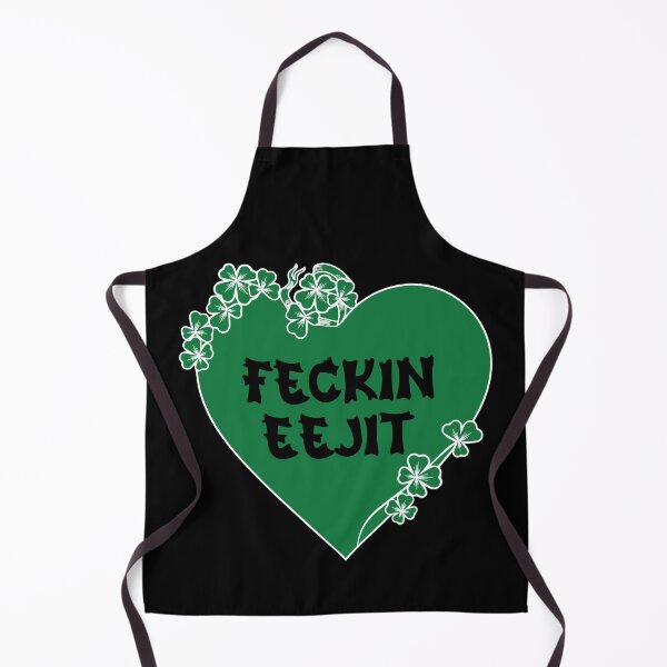 Item preview, St Patricks Day Lucky Four Leaf Irish Shamrock with Heart Feckin Eejit funny  designed and sold by Pexilus.