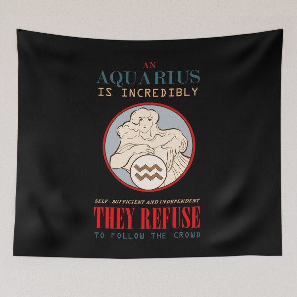 Item preview, Aquarius sign quote horoscope astrology designed and sold by mmammammira.