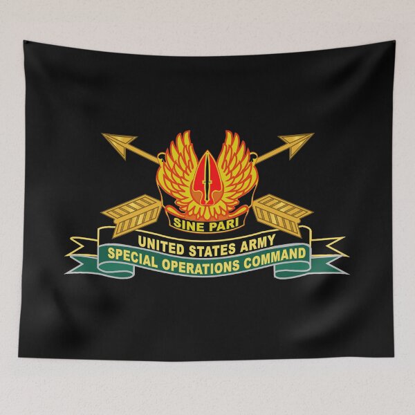 Item preview, Army - US Army Special Operations Command - DUI Old w Br - Ribbon X 300 designed and sold by Military Insignia Products.
