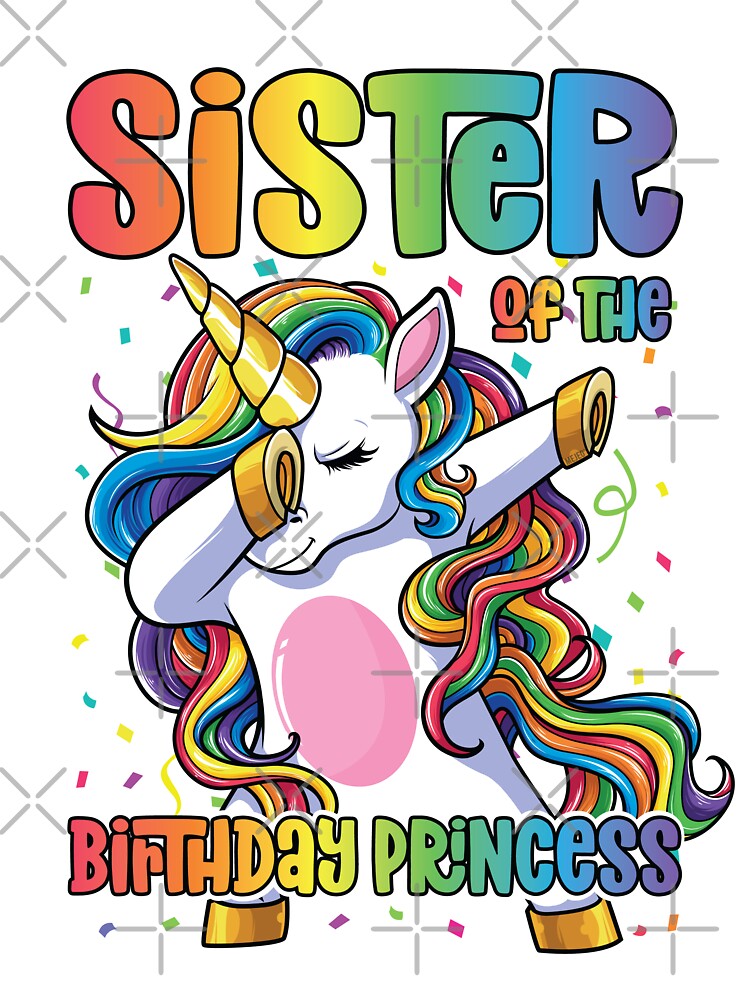 Sister Of The Birthday Girl Shirt Unicorn Sister T-Shirt Sister Of The Birthday Girl Shirt Unicorn Sister T-Shirt
