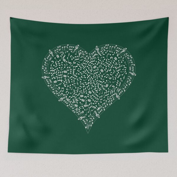 Item preview, Heart Shaped Music Notes T-shirt Singers Band Instruments designed and sold by ThanChets.