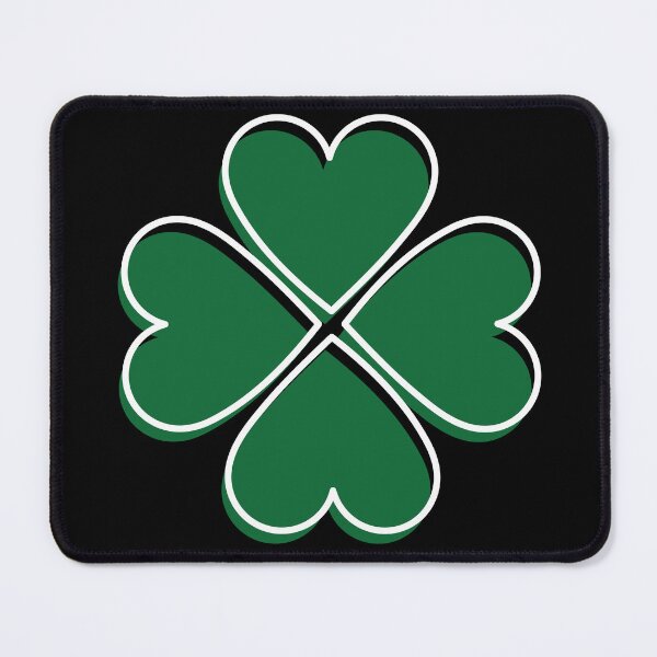 Item preview, Cute St Patricks Day Lucky Four Leaf Irish Shamrock with Heart Feckin Eejit funny designed and sold by Pexilus.