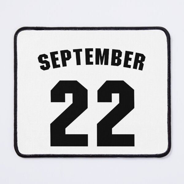 Item preview, Date of birth 22 September birthday gift sport design designed and sold by Panya-Design.