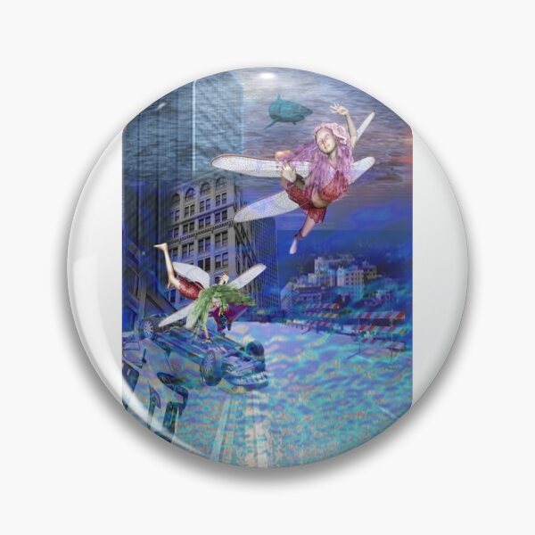 Item preview, Fairies Swimming In Flooded City designed and sold by Patricia Brown.