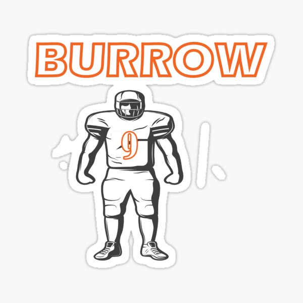 Joe Burrow for Cincinnati Bengals fans Sticker for Sale by Kaa-Zau