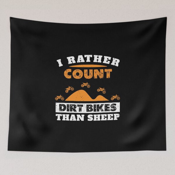 Item preview, I Would Rather Count Dirt Bikes Than Sheep Motocross designed and sold by StrongShirts.