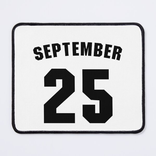 Item preview, Date of birth 25 September birthday gift sport design designed and sold by Panya-Design.