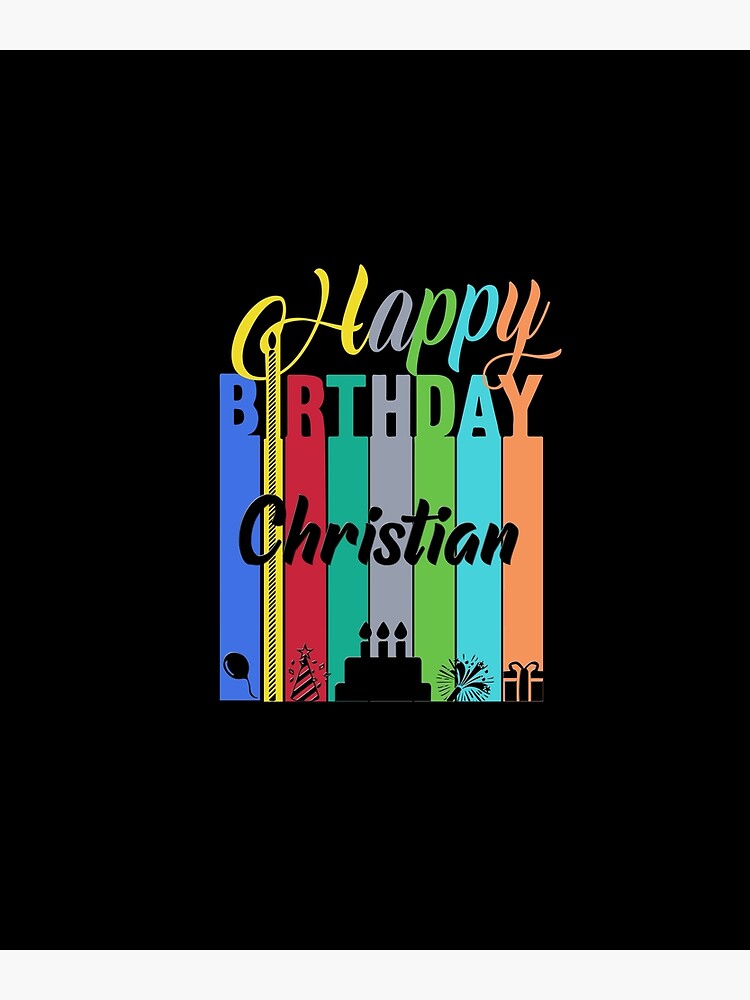  happy birthday christian poster for sale by hgroger redbubble