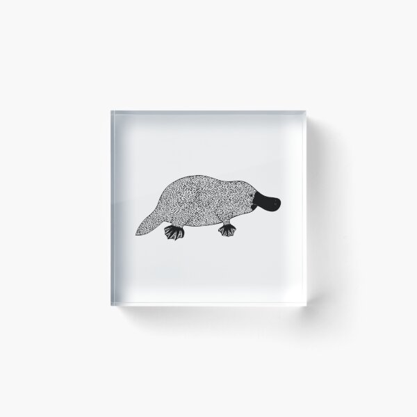 Aperçu de l'œuvre T-shirt Platypus Ink Art - sur des couleurs claires créée et vendue par RuleCres.