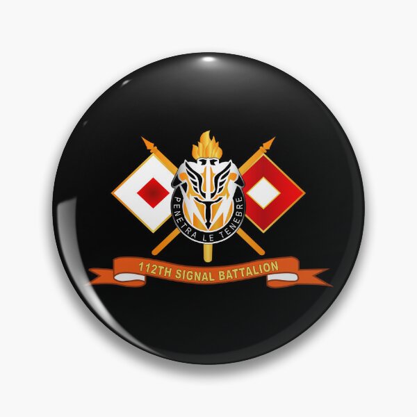 Item preview, Army - 112th Signal Battalion w Signal Branch - Br - Ribbon X 300 designed and sold by Military Insignia Products.