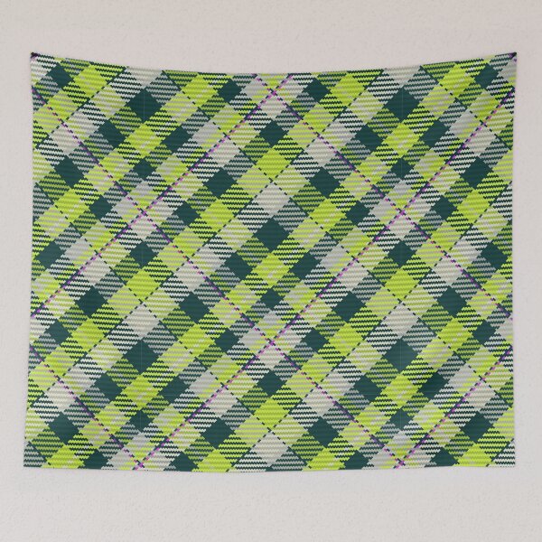 Item preview, Check plaid pattern in green color. designed and sold by SolarDesign.