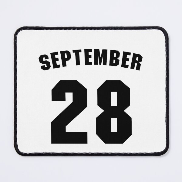 Item preview, Date of birth 28 September birthday gift sport design designed and sold by Panya-Design.