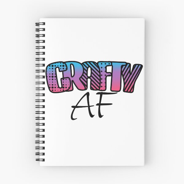 Item preview, Crafty AF with Cool Bold Text designed and sold by AloraDawnEve.