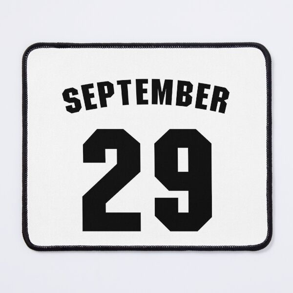 Item preview, Date of birth 29 September birthday gift sport design designed and sold by Panya-Design.