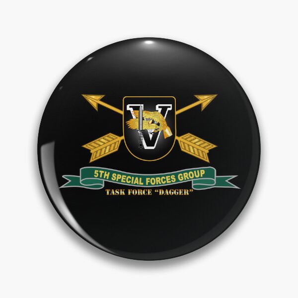 Item preview, Army - 5th Special Forces Group - Flash - TF Dagger w Br - Ribbon X 300 designed and sold by Military Insignia Products.