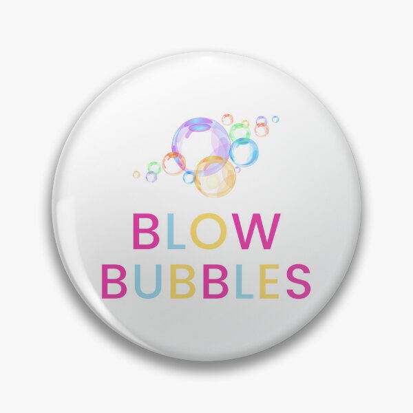 Item preview, Blow Bubbles text with Colorful Bubbles designed and sold by Bennymp.