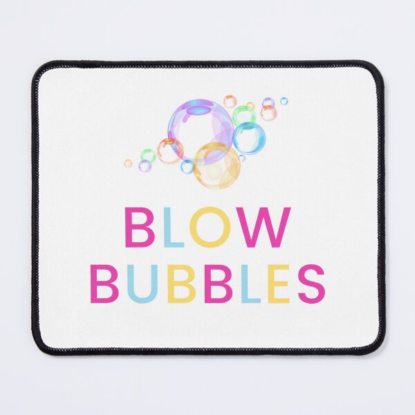 Item preview, Blow Bubbles text with Colorful Bubbles designed and sold by Bennymp.