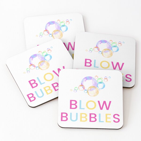 Item preview, Blow Bubbles text with Colorful Bubbles designed and sold by Bennymp.