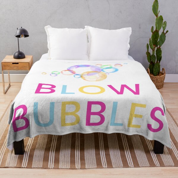 Item preview, Blow Bubbles text with Colorful Bubbles designed and sold by Bennymp.