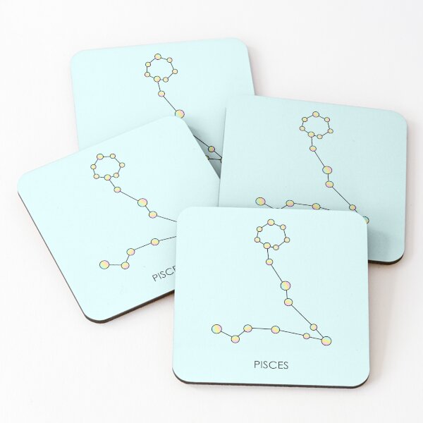 Item preview, Rainbow Pisces Zodiac Sign - Constellation designed and sold by PancakeAndLoaf.